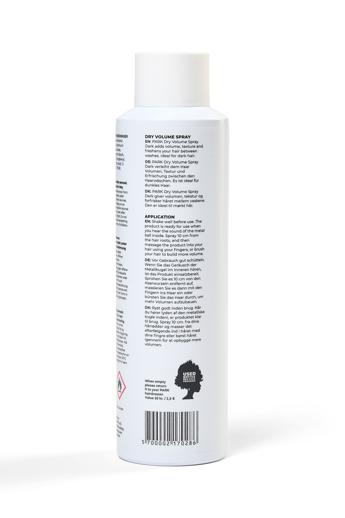 Dry volume spray til mørkt hår - Volumen og pleje til alle hårtyper